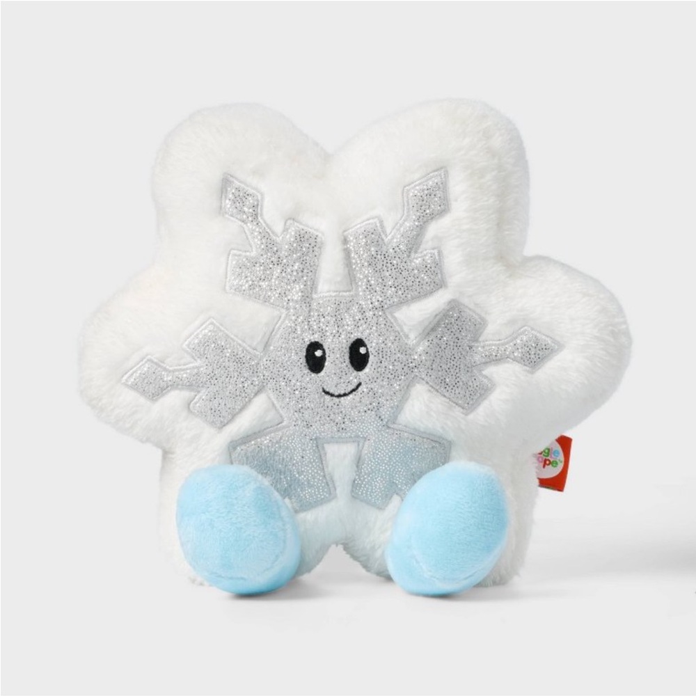Snowflake Plush Toy with Blue Feet